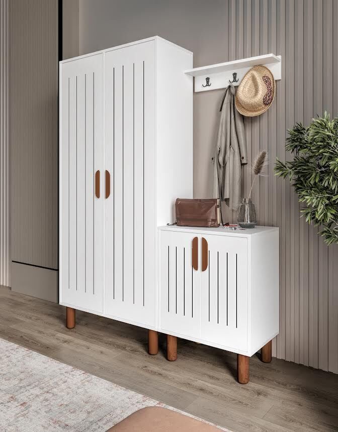 Leon Portmanto Ve Ayakkabılık Tamamı Mdf