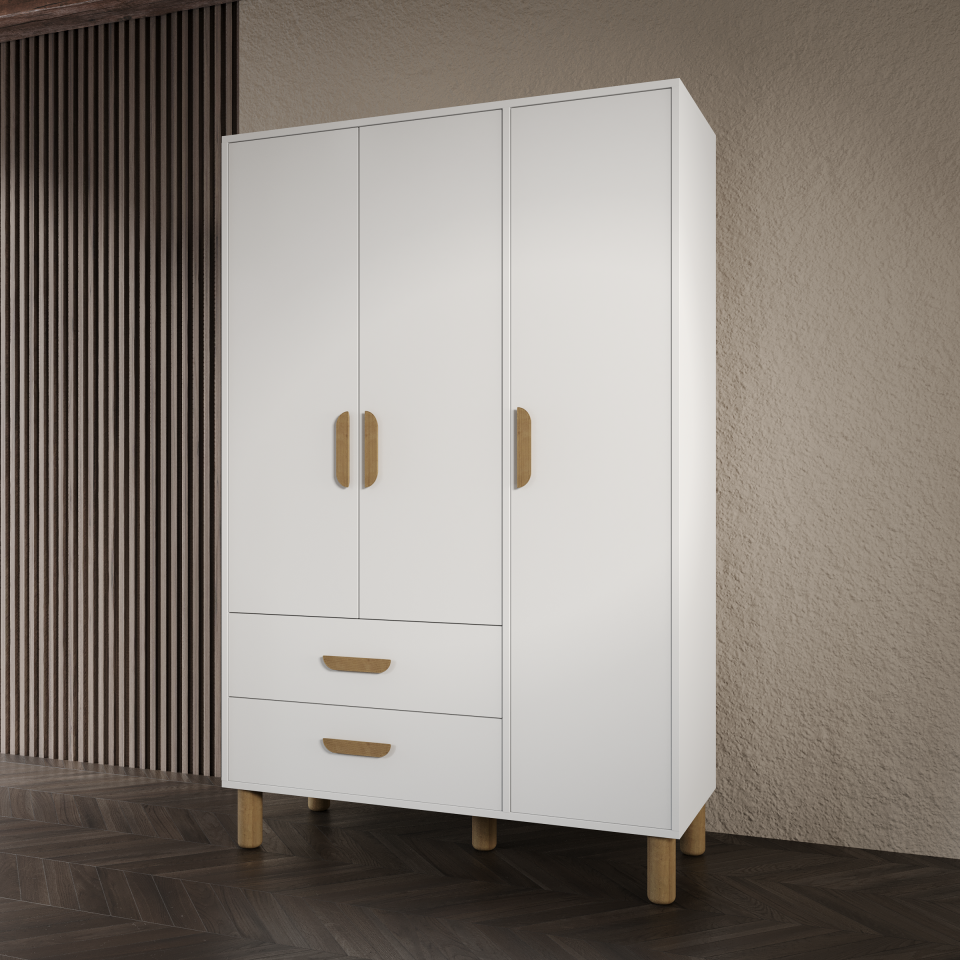 Bohem Cocuk Odası Takımı Yavrulu Masalı Tamamı Mdf Beyaz