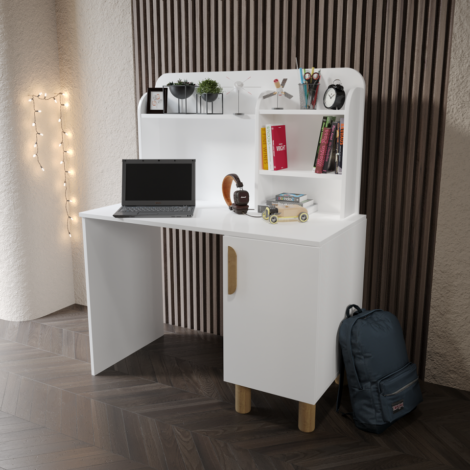 Bohem Cocuk Odası Takımı Yavrulu Masalı Tamamı Mdf Beyaz