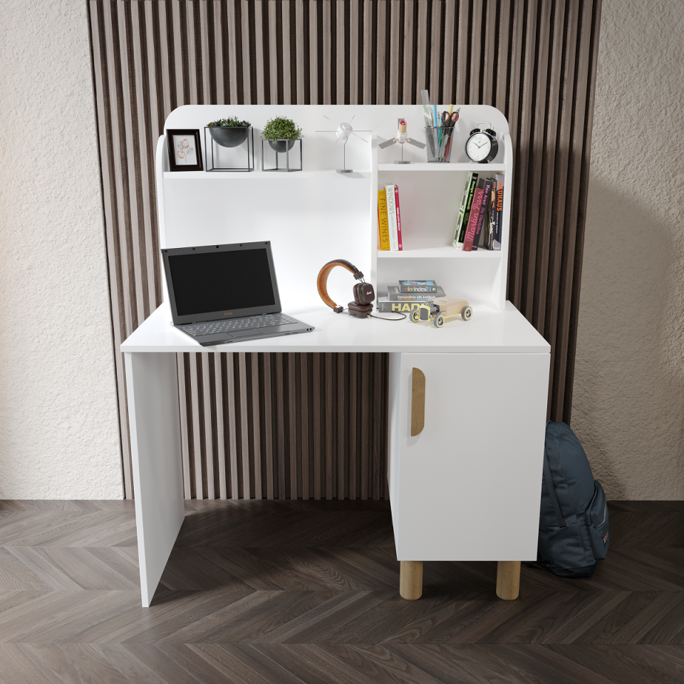 Bohem Cocuk Odası Takımı Yavrulu Masalı Tamamı Mdf Beyaz