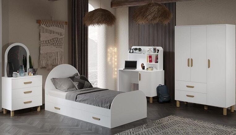 Yavru Yataklı Bohem Cocuk Odası Takımı Tamamı Mdf 4 PARÇA