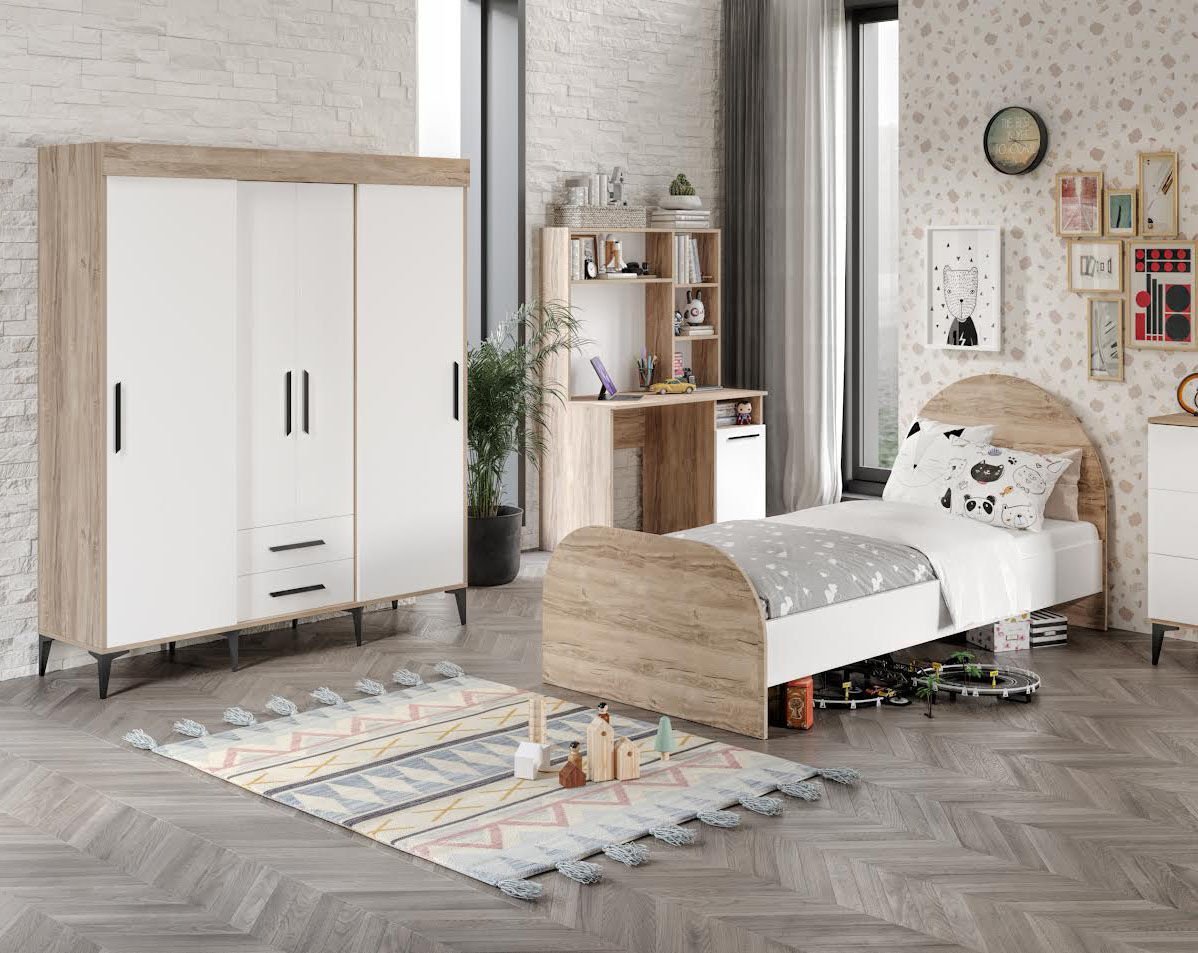 Ildır Cocuk Odası Takımı Tamamı Mdf Flora Ve Beyaz