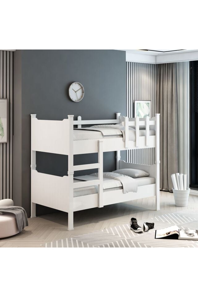 Ayrılabilen Tamamı Mdf Ranza Beyaz 90x190 R1005