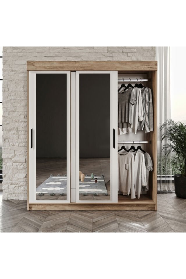 Ildır Çocuk Odası Takımı 4 Parça Tamamı Mdf Flora Beyaz Aynalı