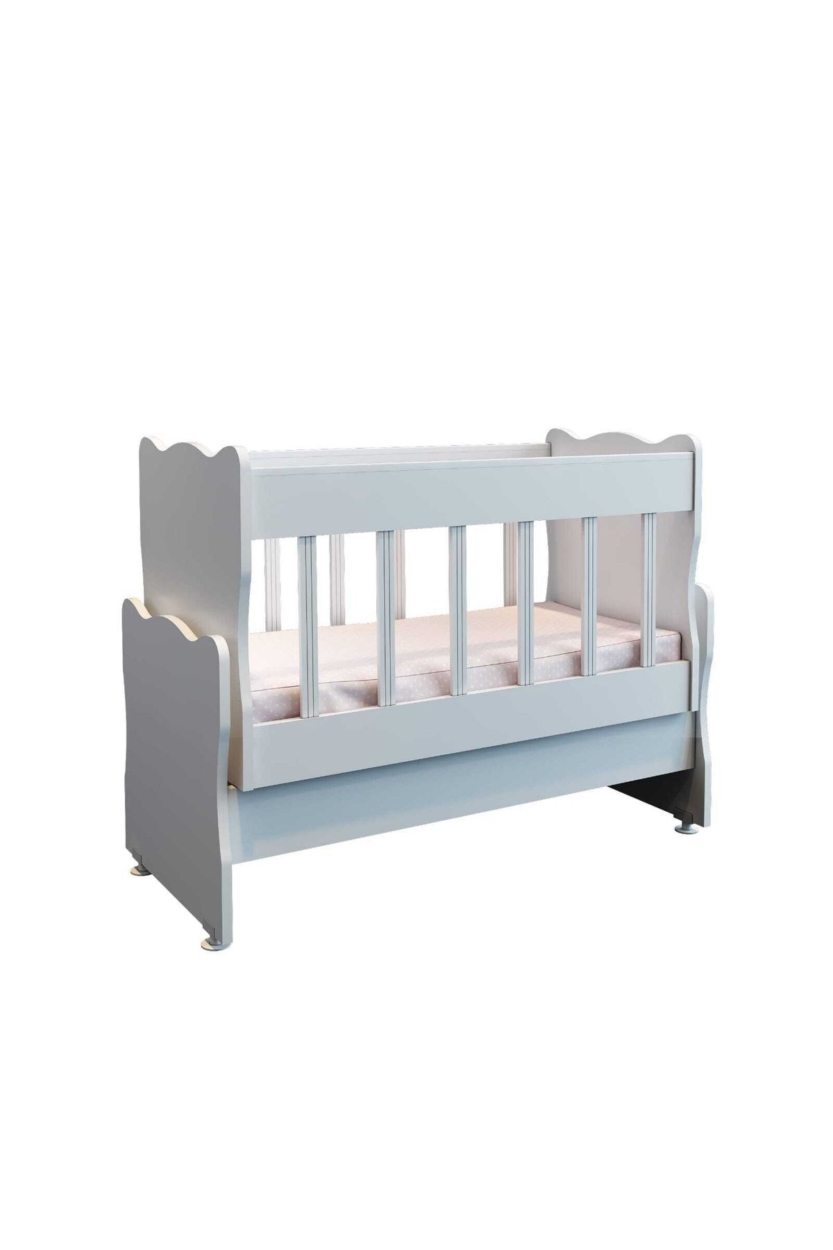 Sallanır Anne Yanı Bebek Beşiği Beyaz