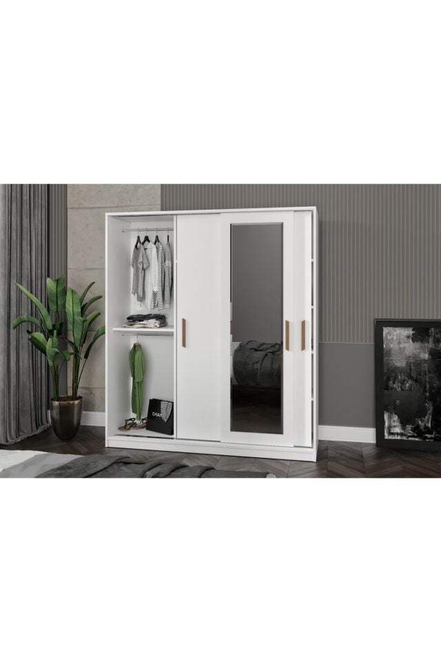 Blanca Tamamı Mdflam 3 Kapılı Sürgülü Gardrop