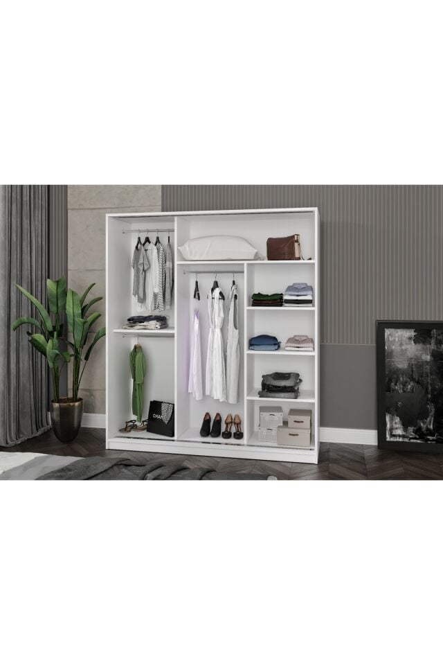 Blanca Tamamı Mdflam 3 Kapılı Sürgülü Gardrop