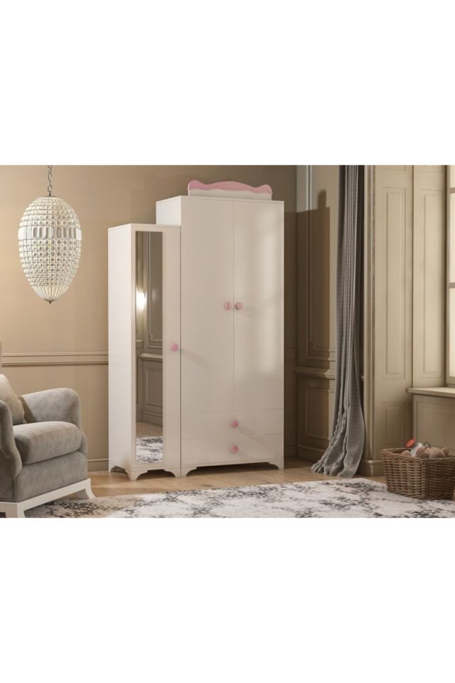 Bby 950 Büyüyebilen 3 Kapılı Bebek Odası Takımı Pembe