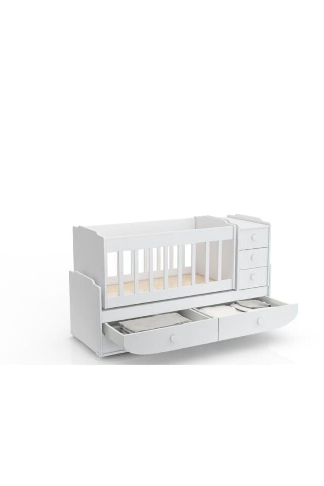 Ms 290 Masal Buyuyen Besik 5 Çekmeceli Beyaz