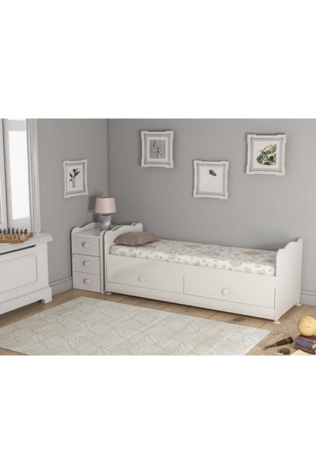 Ms 290 Masal Buyuyen Besik 5 Çekmeceli Beyaz