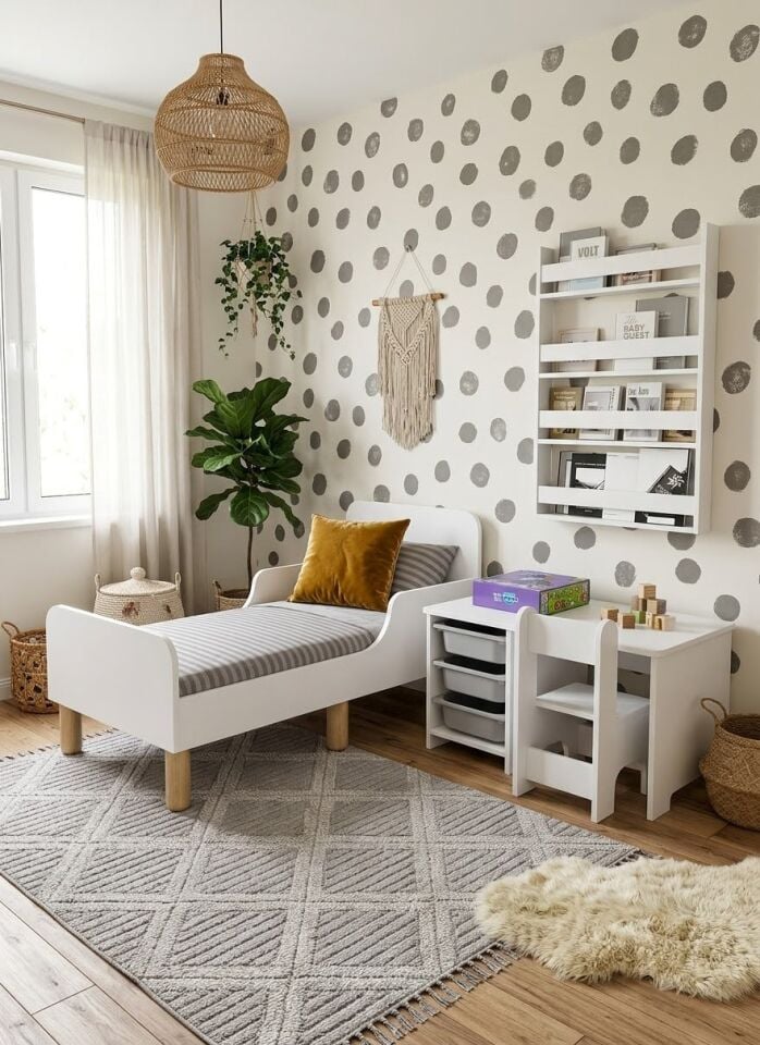 Afilli MONTESSORI COCUK ODASI BEYAZ TAMAMI MDF
